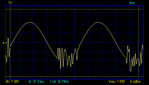 scope image of ringing