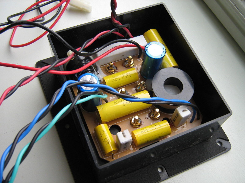 Cross-over circuit board, as it was originally.