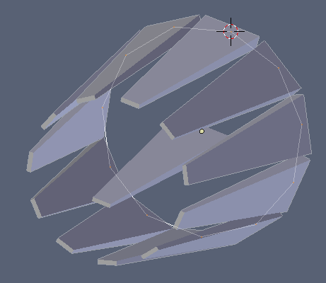 Mock-up nozzle blade dupliverted.