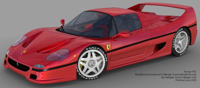 Ferrari F50 front view