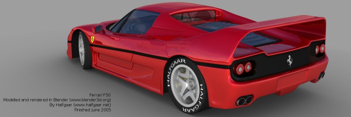 Ferrari F50 rear view