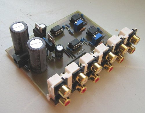 Figure 2. Cable difference amplifier built