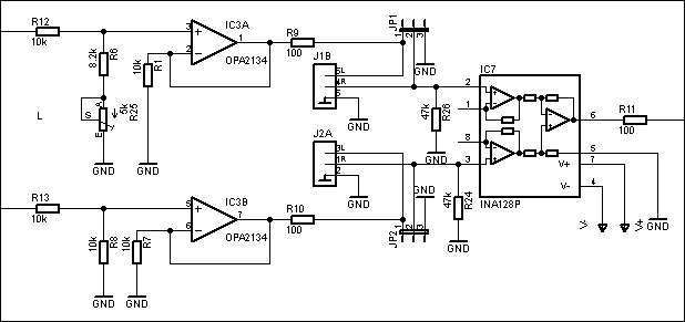 Figure 1. Cable difference amplifier circuit